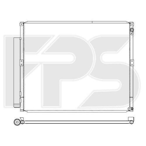 Кондесатор кондиционера AS07354602 на LEXUS GX 470 2003-2009