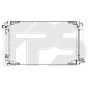 Кондесатор кондиционера AS07354603 на TOYOTA C-HR 2016-2020