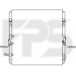 Кондесатор кондиціонера AS07354612 на LEXUS LX 470 2001-2008