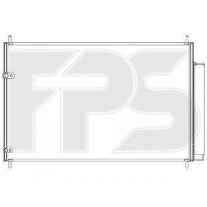 Кондесатор кондиціонера AS07354620 на TOYOTA COROLLA (E14 USA E15 EUR) 2007-2013