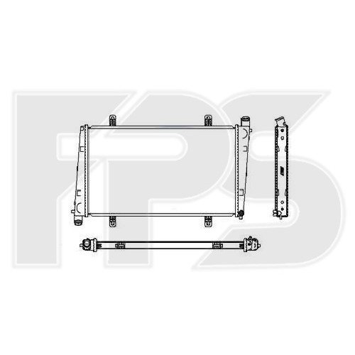 Радіатор охолодження AS07355501 на VOLVO S40 1996-2003