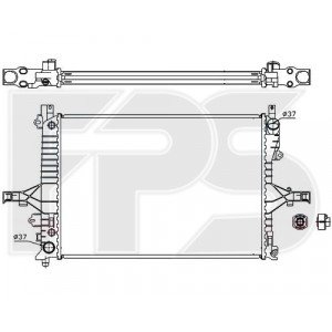 Радиатор охлаждения AS08120707 на VOLVO S60 2006-2009