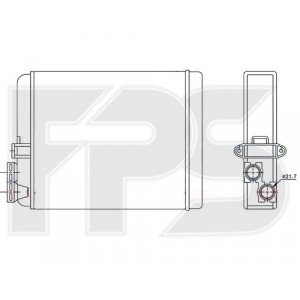 Радиатор печки AS08110126 на VOLVO C70 1997-2005
