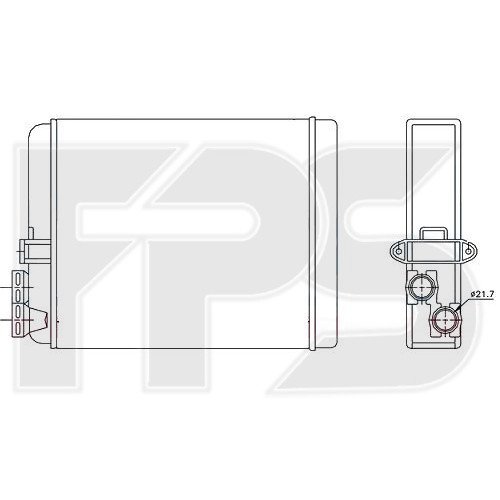 Радиатор печки AS08110126 на VOLVO C70 1997-2005