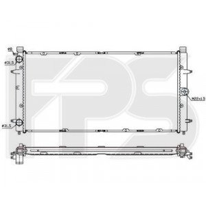 Радиатор охлаждения AS07355609 на VOLKSWAGEN T4 1990-2003