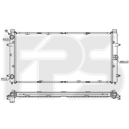 Радиатор охлаждения AS07355609 на VOLKSWAGEN T4 1990-2003