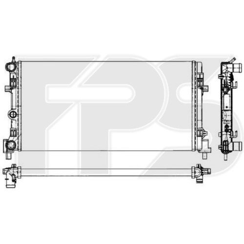 Радиатор охлаждения AS08116555 на SKODA RAPID 2012-2019