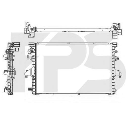 Радіатор охолодження AS07355618 на VOLKSWAGEN T5 2010-2015
