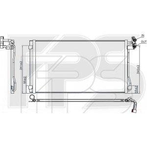 Кондесатор кондиционера AS07355646 на VOLKSWAGEN SHARAN 2010-