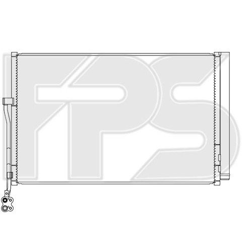 Кондесатор кондиціонера AS07355648 на VOLKSWAGEN TOUAREG 2014-2018