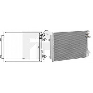 Кондесатор кондиционера AS07355662 на VOLKSWAGEN PASSAT USA (B7) 2011-2015