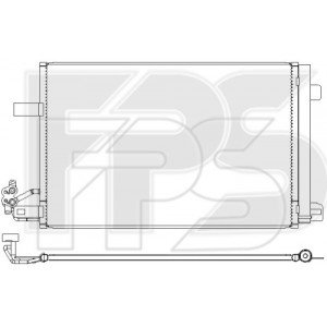 Кондесатор кондиціонера AS07355664 на VOLKSWAGEN T5 2010-2015