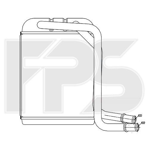 Радиатор печки AS08114565 на VOLKSWAGEN T6 2015-2019