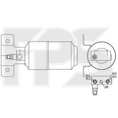 Осушитель кондиционера AS07355683 на SEAT ALHAMBRA 2000-2010