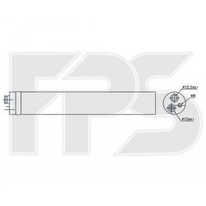 Осушитель кондиционера AS07355688 на VOLKSWAGEN TIGUAN 2011-2016