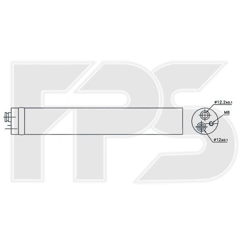 Осушитель кондиционера AS07355688 на VOLKSWAGEN TIGUAN 2007-2011