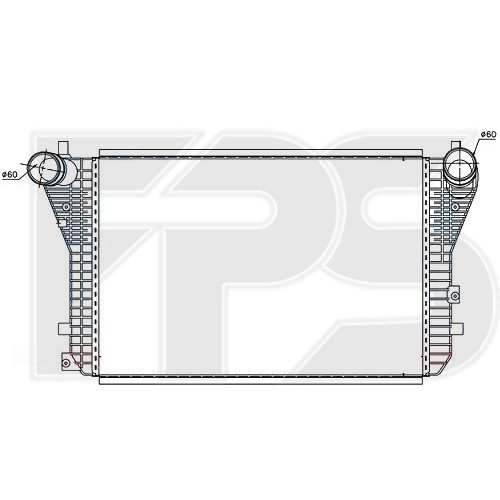 Радіатор наддуву AS08111483 на SKODA OCTAVIA (1Z3/1Z5) (A5) 2005-2013