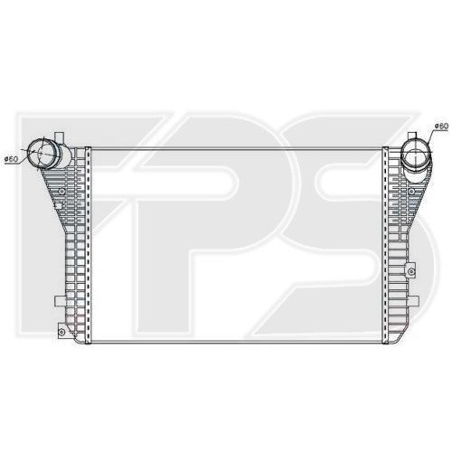 Радіатор наддуву AS08117937 на VOLKSWAGEN SHARAN 2010-