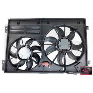 Вентилятор радиатора (в сборе) AS07355704 на VOLKSWAGEN POLO V 2015-2018