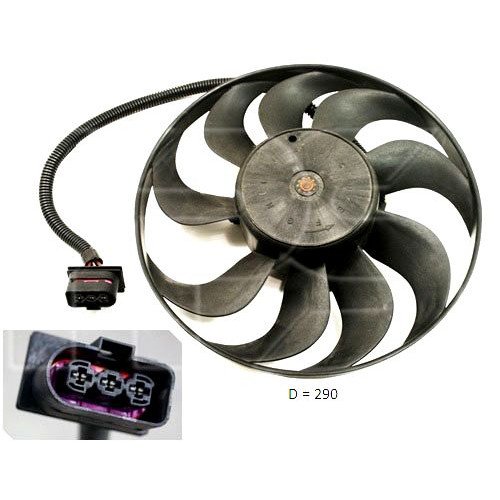 Вентилятор радіатора AS00049704 на SEAT LEON 2000-2005