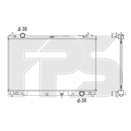 Радиатор охлаждения AS07356639 на LEXUS GS 2012-2020