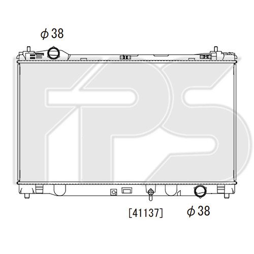 Радиатор охлаждения AS07356640 на LEXUS IS 2013-2016
