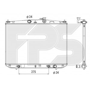 Радіатор охолодження AS07356643 на LEXUS RX 2015-2019
