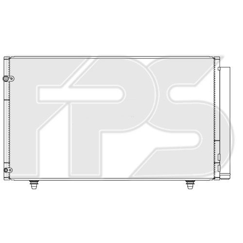 Кондесатор кондиционера AS07356650 на TOYOTA SIENNA 2017-2020