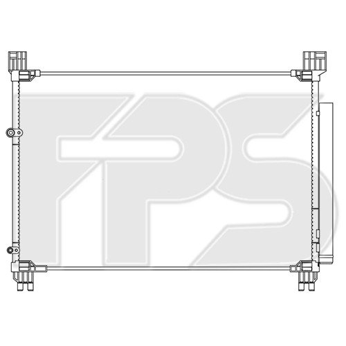 Кондесатор кондиціонера AS07356652 на LEXUS RX 2019-2022