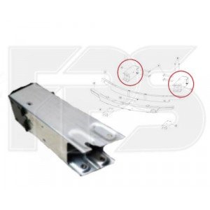 Крепление бампера AS08121085 на TESLA MODEL 3 2017-