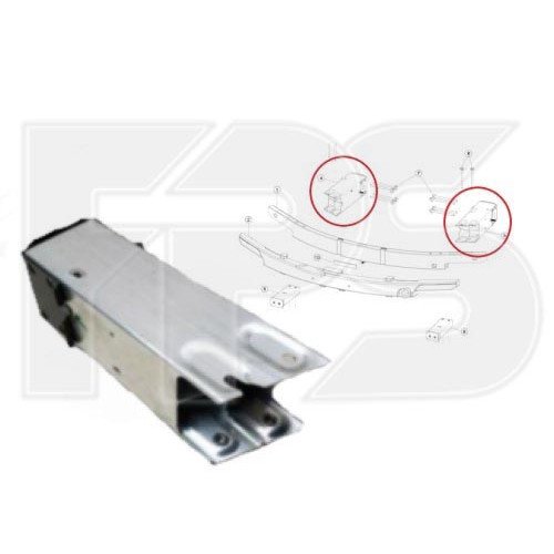 Крепление бампера AS08121085 на TESLA MODEL 3 2017-