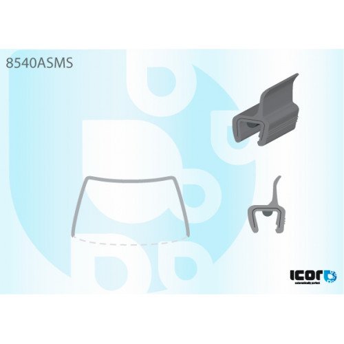 Молдинг скла гумовий AS00138592 на AUDI S6 (C4) 1995-1997