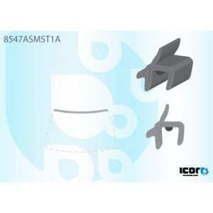 Молдинг скла гумовий AS00138602 на AUDI A4 (B5) 1995-2001