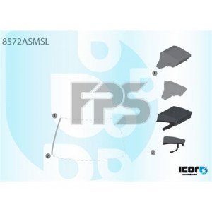 Молдинг стекла резиновый AS00135543 на AUDI S4 (B6) 2001-2005