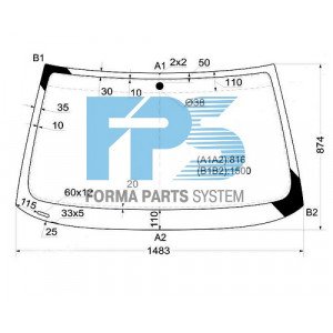 Лобове скло AS07357753 на BMW 3 (E36) 1990-1999