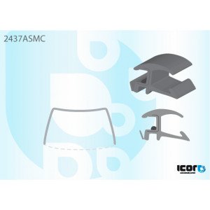 Молдинг скла гумовий AS00138621 на BMW 3 (E46) 1998-2001