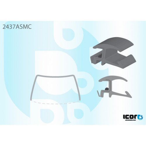 Молдинг скла гумовий AS00138621 на BMW 3 (E46) 1998-2001