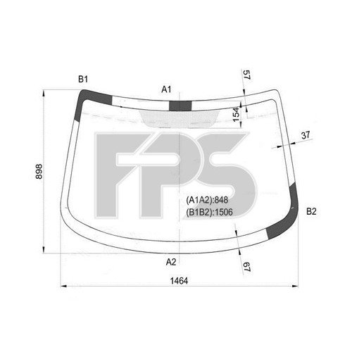 Стекло лобовое AS00138637 на CITROEN BERLINGO 1997-2002