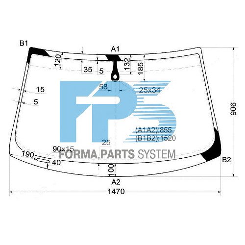 Стекло лобовое AS00138668 на AUDI S6 (C6) 2006-2011