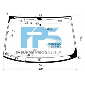 Стекло лобовое AS07357779 на AUDI A4 (B8) 2012-2016