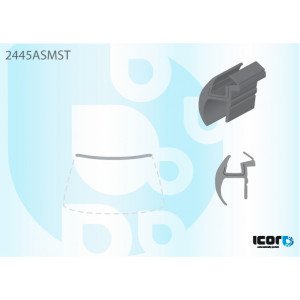 Молдинг стекла резиновый AS00138778 на BMW 5 (E60/E61) 2003-2010