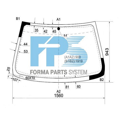 Лобове скло AS00138788 на BMW X5 (E53) 2000-2006