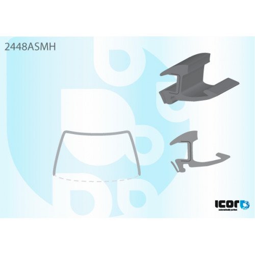 Молдинг скла гумовий AS00138799 на BMW 1 (E81/E87) 2004-2011