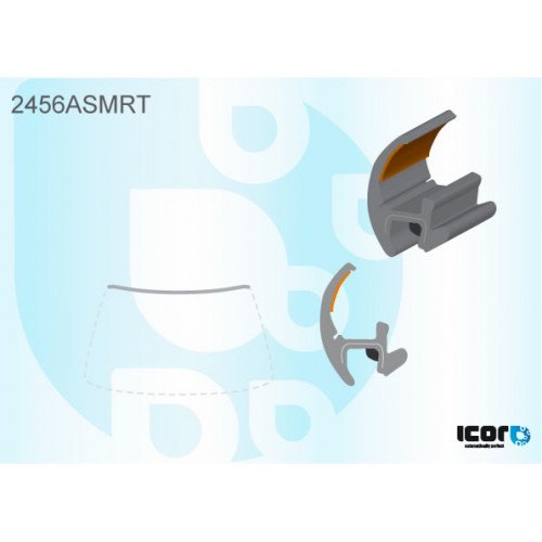 Молдинг стекла резиновый AS00138814 на BMW X6 (E71) 2008-2014