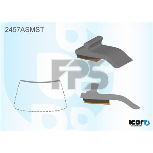 Молдинг скла гумовий AS00138850 на BMW 7 (F01) 2008-2015