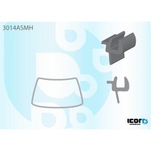 Молдинг стекла резиновый AS00138980 на CHEVROLET AVEO SDN/HB (T200) 2002-2008