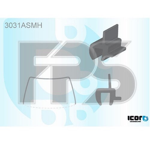 Молдинг скла гумовий AS00138999 на CHEVROLET AVEO SDN/HB(T300) 2016-2020