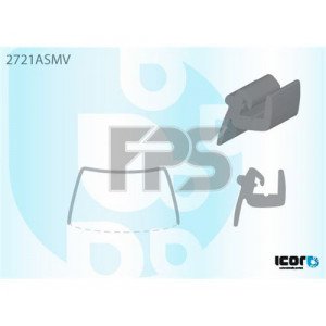 Молдинг стекла резиновый AS00139072 на CITROEN JUMPY 2003-2006