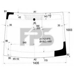 Лобове скло AS00139075 на CITROEN BERLINGO 2008-2012