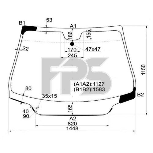 Лобове скло AS00139079 на CITROEN C4 2010-2017